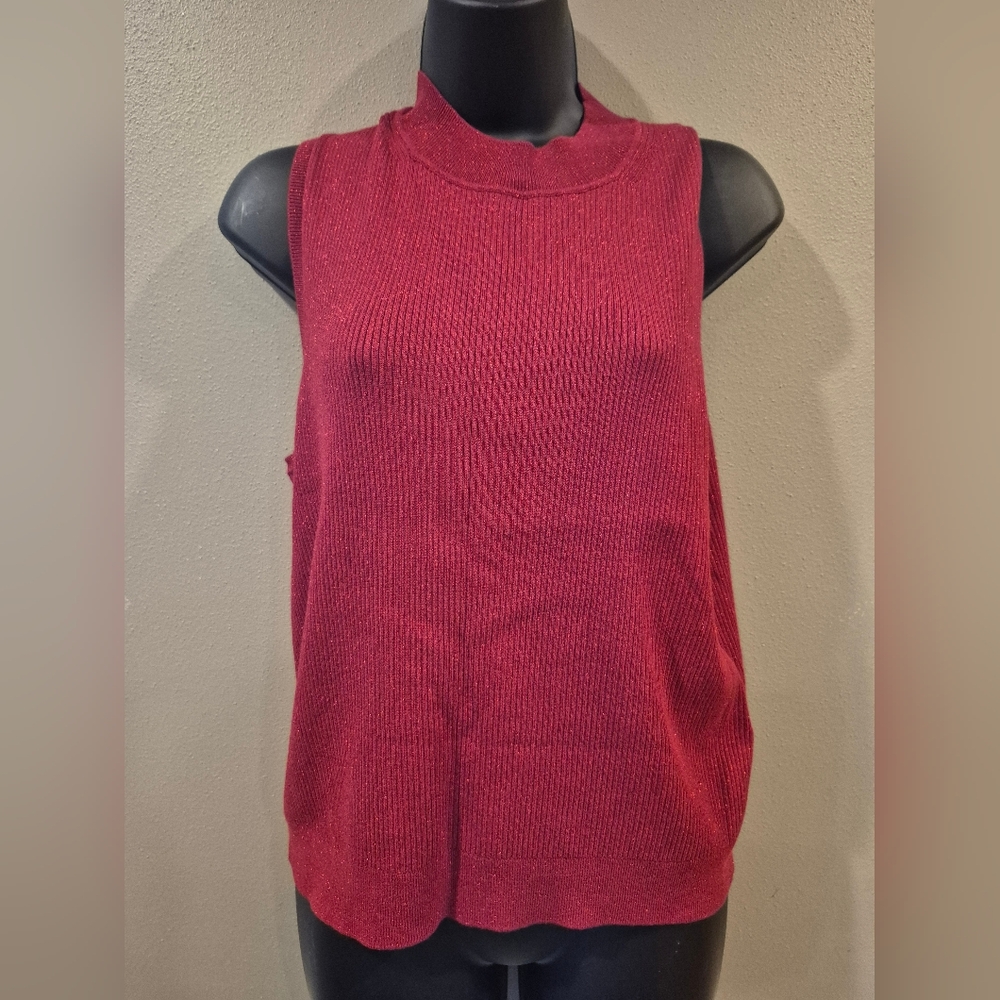 NWT Banana Republic Elegant Red Sleeveless Top